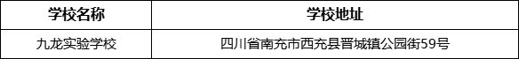 南充市九龍實(shí)驗(yàn)學(xué)校地址在哪里？