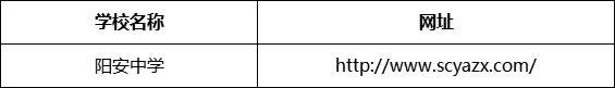 成都市陽安中學(xué)網(wǎng)址是什么？