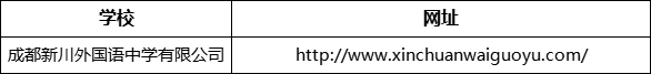 成都市成都新川外國語中學(xué)網(wǎng)址是什么？