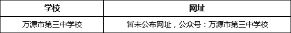 達州市萬源市第三中學校網(wǎng)址是什么？