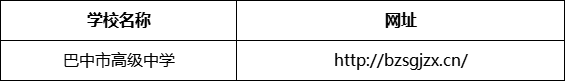 巴中市高級中學(xué)網(wǎng)址是什么？