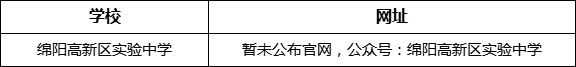 綿陽市綿陽高新區(qū)實驗中學網(wǎng)址是什么？