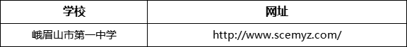 樂(lè)山市峨眉山市第一中學(xué)網(wǎng)址是什么？