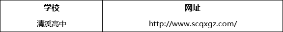 樂(lè)山市清溪高中網(wǎng)址是什么？