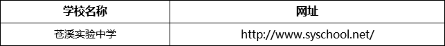 廣元市蒼溪實(shí)驗(yàn)中學(xué)網(wǎng)址是什么？