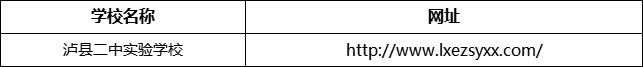 瀘州市瀘縣二中實(shí)驗(yàn)學(xué)校網(wǎng)址是什么？