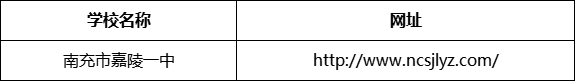南充市嘉陵一中網(wǎng)址是什么？