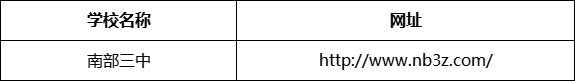 南充市南部三中（南部縣職業(yè)技術(shù)學(xué)校）網(wǎng)址是什么？