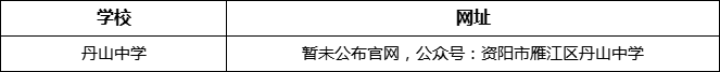 資陽市丹山中學(xué)網(wǎng)址是什么？