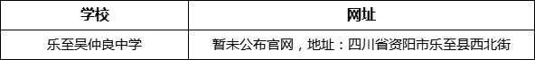 資陽(yáng)市樂(lè)至吳仲良中學(xué)網(wǎng)址是什么？