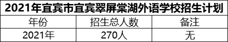 2024年宜賓市宜賓翠屏棠湖外語學(xué)校招生計(jì)劃是多少？