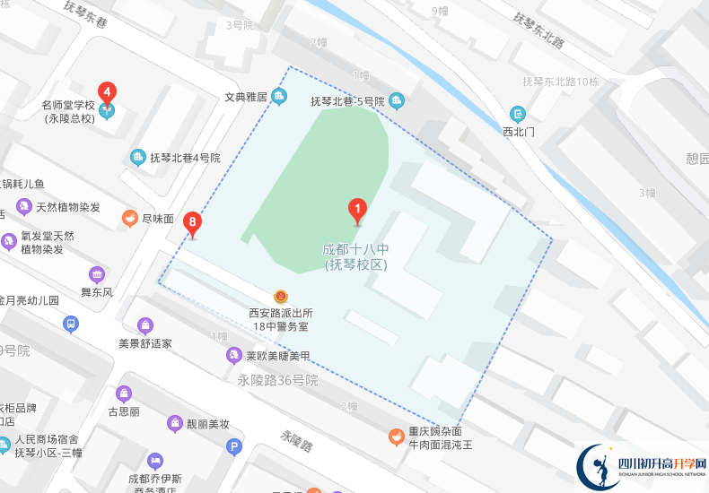 成都十八中學(xué)校地址在哪里？