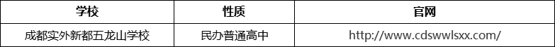 成都市成都實外新都五龍山學(xué)校官網(wǎng)、網(wǎng)址、官方網(wǎng)站