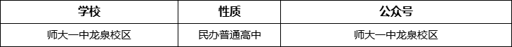 成都市師大一中龍泉校區(qū)官網(wǎng)、網(wǎng)址、官方網(wǎng)站