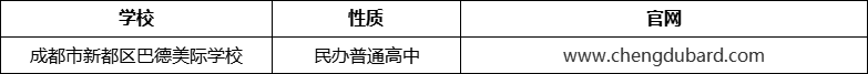 成都市新都區(qū)巴德美際學(xué)校官網(wǎng)、網(wǎng)址、官方網(wǎng)站